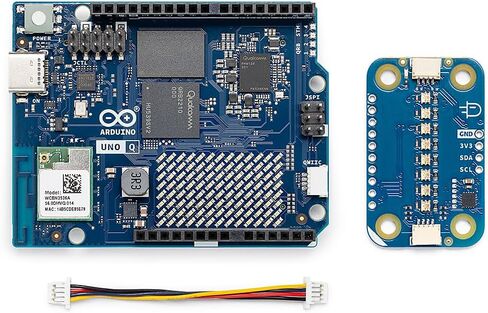 Arduino UNO Q 4GB + Modulino Pixels — Plug‑and‑Play RGB LED Display Module Bundle for AI, IoT, Robotics & Prototyping | Linux + Arduino | No‑Solder Modular Expansion in Saudi Arabia