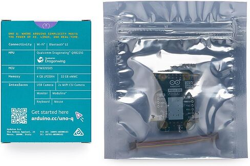 Arduino UNO Q 4GB + Modulino Pixels — Plug‑and‑Play RGB LED Display Module Bundle for AI, IoT, Robotics & Prototyping | Linux + Arduino | No‑Solder Modular Expansion in Saudi Arabia
