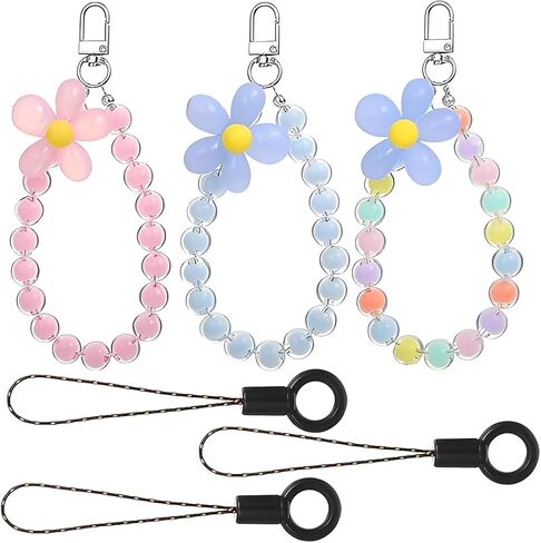 3 PCS Detachable Phone Charms, Aesthetic Y2K Beaded Chain for Bag Keychain Camera in Saudi Arabia