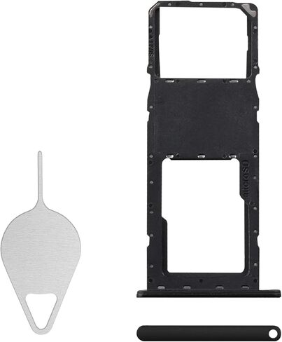 for Samsung Galaxy A03 Sim Card Tray Replacement (Single SIM Version) Black Card Tray Slot Holder Bracket Adapter with Needle Ejector for A03 SM-A035F in Saudi Arabia