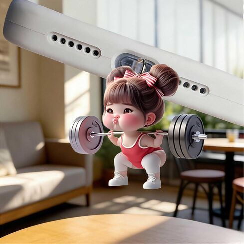 Chubby Girl Lifting Dust Plug Acrylic Charms for electronic products,Type-C Charging Port Dust Plugs Pendant Compatible with E-Reader Phone Tablet, Gift for Christmas, Birthday, Anniversary Day in Saudi Arabia