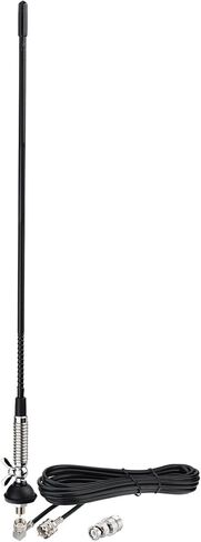 Bingfu CB 27MHz Truck Fiberglass Antenna Anti-Vibration with 13.1ft PL259 Cable Compatible with Galaxy Uniden Bearcat Cobra Radioddity Texas Ranger RoadKing Mobile CB Radio in Saudi Arabia