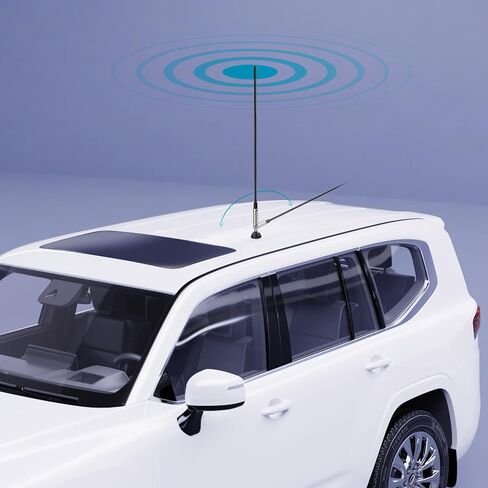 Bingfu CB 27MHz Truck Fiberglass Antenna Anti-Vibration with 13.1ft PL259 Cable Compatible with Galaxy Uniden Bearcat Cobra Radioddity Texas Ranger RoadKing Mobile CB Radio in Saudi Arabia