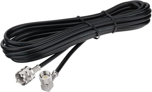 Bingfu CB 27MHz Truck Fiberglass Antenna Anti-Vibration with 13.1ft PL259 Cable Compatible with Galaxy Uniden Bearcat Cobra Radioddity Texas Ranger RoadKing Mobile CB Radio in Saudi Arabia