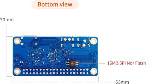 Orange Pi Zero 2W 1.5G Allwinner H618 LPDDR4 وحدة المعالجة المركزية رباعية النواة 64 بت كمبيوتر لوحي واحد، تردد 1.5 جيجا هرتز واي فاي 5.0 بلوتوث 5.0 هوائي على اللوحة يدعم شاشة 4K تشغيل Android Ubuntu in Saudi Arabia