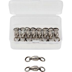 Tsuridamashii Ball Bearing Swivels 6BB Made in Japan – Brass Body Stainless Steel Rings, Heavy Duty Fishing Swivel, 360° Smooth Rotation Anti Twist, Saltwater Freshwater Trolling Jigging, 55-661lb in Saudi Arabia