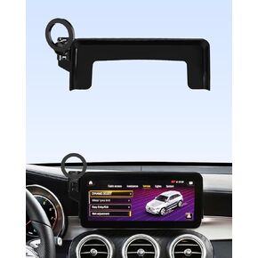 حامل هاتف السيارة PZK لـ 2016-2019 Mercedes Benz GLC / 2015-2018 Mercedes Benz C-Class Accessories شاشة 7 بوصة مشبك ثابت قفل تلقائي للهاتف المحمول في السيارة دوران 360 درجة يناسب هواتف iPhone والهواتف الذكية 4.0-7.0 بوصة in Kuwait