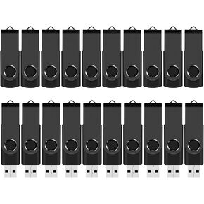 محرك أقراص فلاش كبير الحجم 2 جيجابايت USB 20 حزمة FEWINA USB2.0 محركات أقراص USB حزمة محرك الإبهام محرك أقراص دوار كبير الحجم محرك أقراص مضغوط للتخزين والنسخ الاحتياطي أسود 20 قطعة 2 جيجابايت in Kuwait