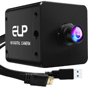 ELP 4K 60fps USB3.0 HDMI Camera H.264 Wide Angle High Speed UVC Lightburn Cameras for Computer Low Illumination Simultaneous Output PC Webcam M12 100° Web_Camera for Windows Linux Mac TV Projector in Saudi Arabia