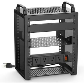 وحدة حامل شبكة 6U مع منافذ طاقة PDU مثبتة على حامل، ورف خادم صغير مقاس 10 بوصة، وعمق 7.87 بوصة. مناسب لمعدات تكنولوجيا المعلومات والشبكات والخوادم ومعدات الصوت والفيديو. in Kuwait