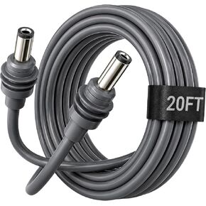 كابل طاقة Starlink Mini 100FT/30M، DC5521 ذكر إلى ذكر DC إلى DC سلك بديل، كابل طاقة مقاوم للماء 18AWG لـ Starlink Mini RV، التخييم، الشاحنة، إعداد خارجي خارج الشبكة in Kuwait