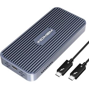 حاوية M.2 NVMe SSD بسرعة 80 جيجابت في الثانية مع مروحة تبريد متوافقة مع Thunderbolt 5/USB4 V2.0، تدعم مفتاح B+M/M-Key NVMe 2280 SSD، متوافقة مع الإصدارات السابقة مع USB 3.2/3.1/3.0، تركيب بدون أدوات يصل إلى 8 تيرابايت in Kuwait