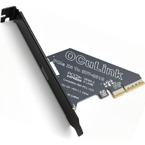 PCIe 4.0 x4 to OCuLink Adapter, SFF-8612 64Gbps PCI Express Gen4 Expansion Card for eGPU Dock, U.2 NVMe SSD, Mini PC and NAS Server Storage in Kuwait