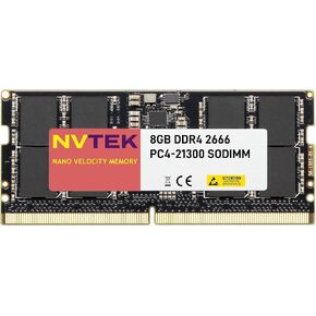 16GB 1X16GB DDR4 2666MHz PC4-21300 1Rx8 1.2V CL19 260-PIN غير ECC غير مخزنة SODIMM NVTEK ذاكرة الكمبيوتر المحمول in Kuwait