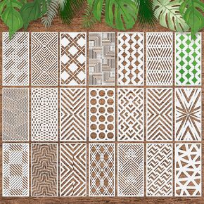 20 Pieces Sunflower Stencils Reusable Sunflowers Flower Stencils for Painting on Wood Wall Floral Stencil for Painting on Furniture,Canvas, Paper,Fabric in Saudi Arabia