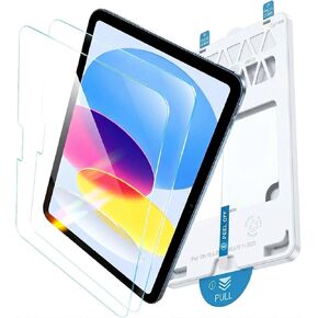 2 Pack Screen Protector for iPad A16 11th 2025 [11 Inch] /10th Generation 2022 [10.9 Inch],9H Tempered Glass with Easy Install Tray, Bubble-free,HD Clear,Anti Fingerprint, Scratch Resistant (iPad (11th / 10th Gen) in Saudi Arabia