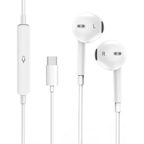 USB C Headphones for iPhone 15 16, Wired Earbuds Type C with Mic & Volume Control, In-Ear Earphones Wired USBC Ear Buds Compatible with iPhone 16/15 Pro/Pad/S25 S24 S23 S22/Pixel 7 8 9 Corded Headsets in Saudi Arabia