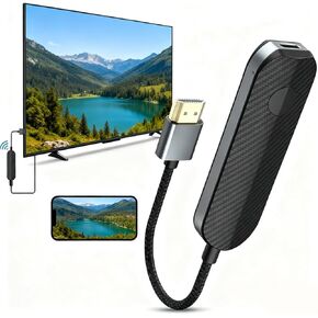 Wireless HDMI Display Adapter, 4k 1080p iOS Flix Stick Streaming Device, TV Movies Shows Receiver Mirroring Connector for iPhone iPad, Applicable to Various Scenarios Enjoy The Audio-Visual Feast in Saudi Arabia