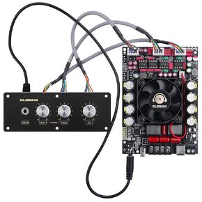 T220HS-W 2.0 Channel Bluetooth Amplifier Board 220W×2 Audio Amp Module with Treble Bass Control, Bluetooth AUX USB Input for Passive Speakers in Saudi Arabia