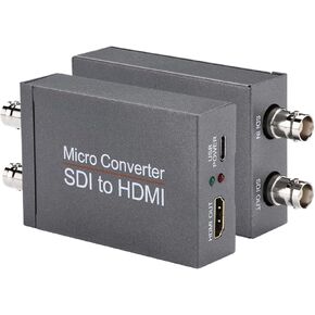 Anber-Tech SDI إلى HDMI Converter، SDI إلى HDMI Audio De-embedder يدعم 3G-SDI، HD-SDI، اكتشاف التنسيق التلقائي SD-SDI وجهاز دمج الصوت الاستريو، حلقة الدعم (رمادي) in Kuwait