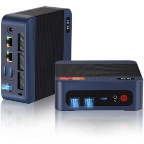 wo-we P6 Mini Desktop Gaming PC AMD Ryzen 5 3500U, Beats N150/4300U/3200U（4C/8T,Up to 3.7GHz,8GB DDR4 RAM 256GB M.2 2280 SSD, Support Dual 4K, WiFi5 BT5.0 Ethernet HTPC for Business, Education, Home in Kuwait