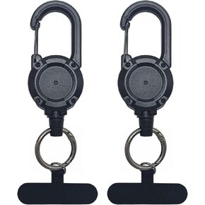 2pc Anti-Drop Phone Tether, Retractable Steel Line Anti-Theft Cellphone Lanyard for Outdoor Hiking, Traveling, Work in Kuwait