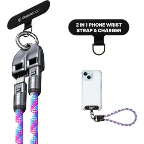 ClutchLoop Cell Phone Lanyard and USB C to USB C Charger for iPhone: Wrist Strap Most iPhone and Android Smartphones in Saudi Arabia