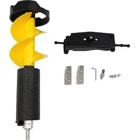 Ice Auger Bit, 6'' Ice Augers for Ice Fishing, Ice Fishing Auger with Blade Protective Cover in Saudi Arabia