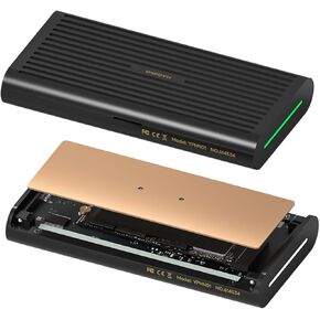Hagibis 80Gbps M.2 NVMe SSD Enclosure All Aluminum & Pure Copper Noiseless Heat Dissipation Compatible with Thunderbolt 5/4/3/USB4 V2.0 External SSD Up to 8TB for NVMe 2230/2242/2260/2280 SSDs in Saudi Arabia