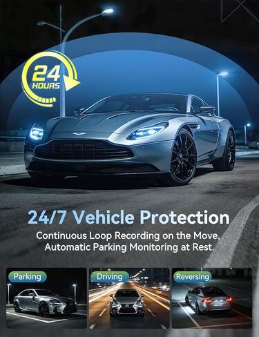 كاميرا مرآة الرؤية الخلفية 2026 فائقة الاتساع مقاس 13 بوصة بدقة 4K مع Carplay&Android Auto، ومرآة رؤية خلفية ذكية WiFi بسرعة 5.8 جيجا هرتز مع التحكم الصوتي/شاشة مقسمة، وبطاقة 64 جيجابايت متضمنة، ومساعدة عكسية/تسجيل حلقي/مستشعر G in Kuwait