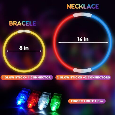 244 Pack Glow in the Dark Party Supplies for Kids, Neon Party Favors for Kids, Glow Party Favors for Kids 8-12, Kids Led Light Up Party Favors,Kids New Years Eve Party Supplies in Saudi Arabia