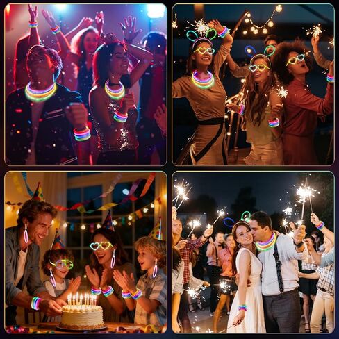 244 Pack Glow in the Dark Party Supplies for Kids, Neon Party Favors for Kids, Glow Party Favors for Kids 8-12, Kids Led Light Up Party Favors,Kids New Years Eve Party Supplies in Saudi Arabia
