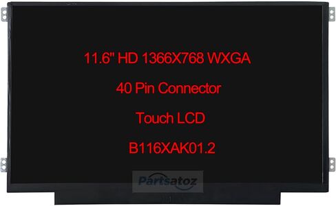 B116XAK01.2 11.6" HD 1366x768 LCD Display Touch Screen Panel Digitizer with 40 Pin Connector Replacement for HP Fortis 11 G10 G1M G1i Touch Screen (40 Pins Touch) in Saudi Arabia