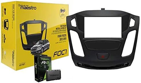 ADS Maestro KIT-FOC1 مجموعة أدوات القياس وحزام T لاختيار 2012-18 Ford Focus + وحدة واجهة ADS-MRR2 مع صوت حزمة معطر السيارة ثلاثي الحالة in Saudi Arabia