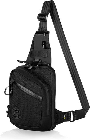 M-Tac Premium CCW Sling Bag for Men & Women - Crossbody Concealed Carry Gun Bag - Tactical & EDC Chest Shoulder Pack (Hex) in Saudi Arabia