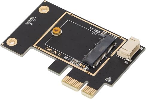 NGFF M2 to PCIe Network Card Adapter, Upgrade Desktop Computer WiFi Signal Strength and Coverage, Plug and Play, Black Board, Desktop Computers in Saudi Arabia