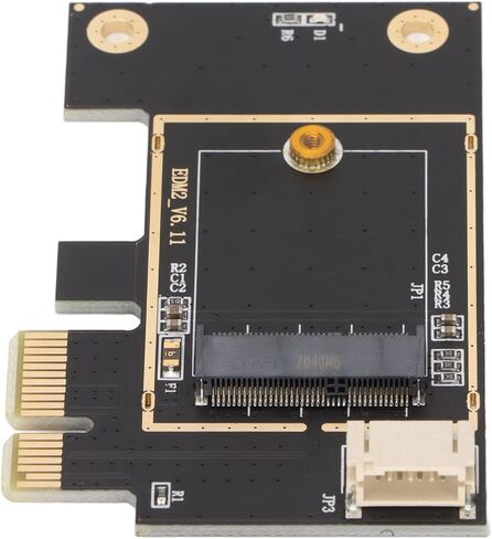 NGFF M2 to PCIe Network Card Adapter, Upgrade Desktop Computer WiFi Signal Strength and Coverage, Plug and Play, Black Board, Desktop Computers in Saudi Arabia