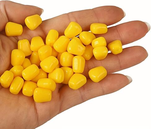 50Pcs Lure Bait Resembling Sinking Corn Kernels, Soft Fishing Bait Tackle in Saudi Arabia