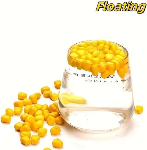 50Pcs Lure Bait Resembling Sinking Corn Kernels, Soft Fishing Bait Tackle in Saudi Arabia