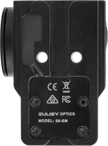 Zulisy S6-GM EDC 6 MOA Micro Red Dot Reflex Sight للحجم الكامل Gen 3 4 5 MOS Optics جاهز، متوافق مع مسدسات Glock MOS التثبيت المباشر، عدسة مفتوحة 1 × 25 مم، اهتز للاستيقاظ، بطارية جانبية in Kuwait