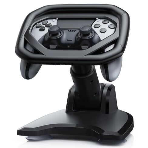 عجلة قيادة لجهاز PS5 Dualsense ووحدة تحكم Dualsense Edge، توجيه محسّن لـ GT7، F1 23، ملحق طاولة عجلة السباق مع أكواب شفط، متوافقة مع وحدة تحكم Playstation 5، أسود in Saudi Arabia