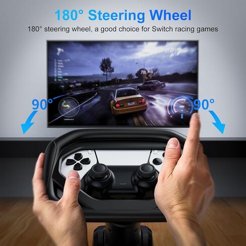 عجلة قيادة لجهاز PS5 Dualsense ووحدة تحكم Dualsense Edge، توجيه محسّن لـ GT7، F1 23، ملحق طاولة عجلة السباق مع أكواب شفط، متوافقة مع وحدة تحكم Playstation 5، أسود in Saudi Arabia