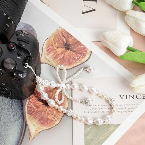 4 Pcs Beaded Phone Charms Cute Butterfly Bow Pearl Phone Strap Aesthetic Y2K Cellphone Lanyard Wristlet for Women Girls Keychain Camera Bag Purse Accessories in Saudi Arabia