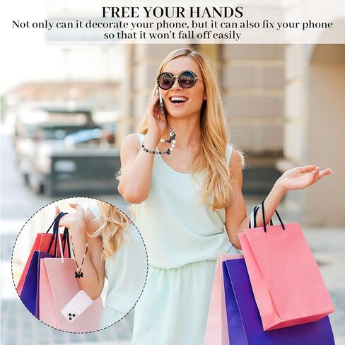 Nogeqi 3 Pcs Phone Charm Strap, Beaded Cellphone Charms, Cute Phone Bracelet Strap, Aesthetic Bow Straps Wrist for Cellphone Case,Y2k Lanyard Keychain Charm for Women in Saudi Arabia