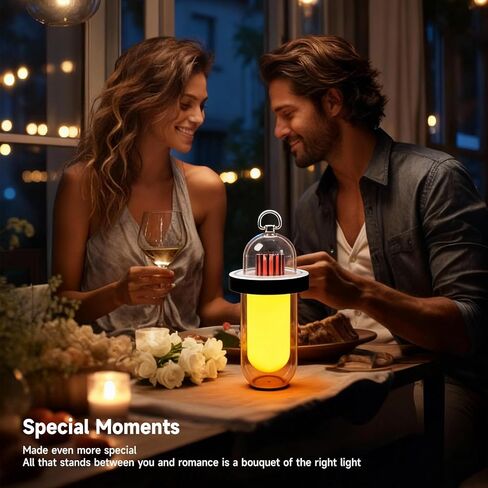 AUGE LIGHT Vintage Camping Lantern Rechargeable, LED Camping Light with Flickering Flame Effect, IP54 Waterproof Outdoor Camping Lamp for Patio, Porch, Garden Decor in Saudi Arabia