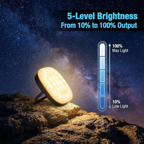 فانوس شمسي للتحكم عن بعد بقدرة 5000 مللي أمبير في الساعة، أساسيات التخييم بإضاءة LED قابلة لإعادة الشحن، 2000 لومن، 5 أوضاع إضاءة IPX5 مقاومة للماء مع فوانيس شحن USB لانقطاع التيار الكهربائي، والأسماك، والطوارئ، والمنزل in Kuwait