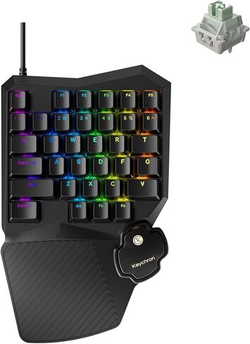 Keychron C0 HE 8K Wired One-Handed Gaming Keypad, Rapid Trigger Hall Effect Magnetic Switches, 35 Programmable Keys, Per-Key RGB Lighting, Web-Based Configurator, Compatible with Windows & macOS in Saudi Arabia