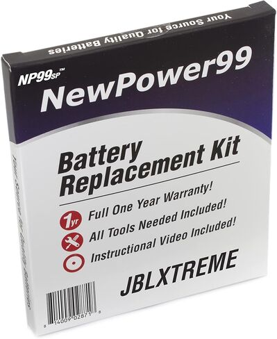 Battery Replacement Kit Compatible with JBLXtreme Speaker with Tools, Video Instructions and Long Life Battery from NewPower99 in Saudi Arabia