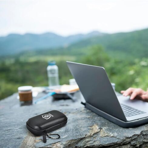 Fire Resistant SSD Case Compatible with for SanDisk Extreme Pro/for SanDisk Portable SSD 500GB 1TB 2TB 4TB 8TB, for Crucial X9 X10 Pro, Travel Organizer with SD Card Slots & Cable Pocket, Bag Only in Saudi Arabia