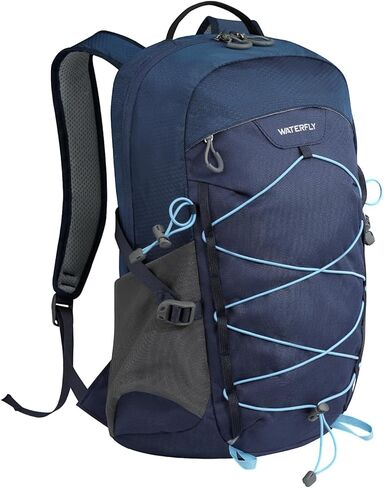 WATERFLY 20L Lightweight Hiking Backpack: Small Daypack for Women Men, Multi-Pocket, Breathable Back Panel with Chest Waist Strap, Outdoor Bag Pack for Travel Trekking Camping in Saudi Arabia